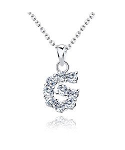 Necklace Silver G Shape SSLPE-G